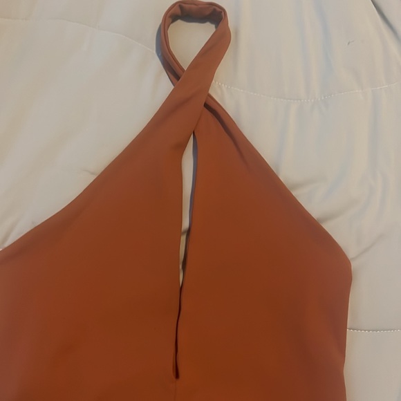 Abercrombie & Fitch Cross halter bodysuit Small - Picture 2 of 7